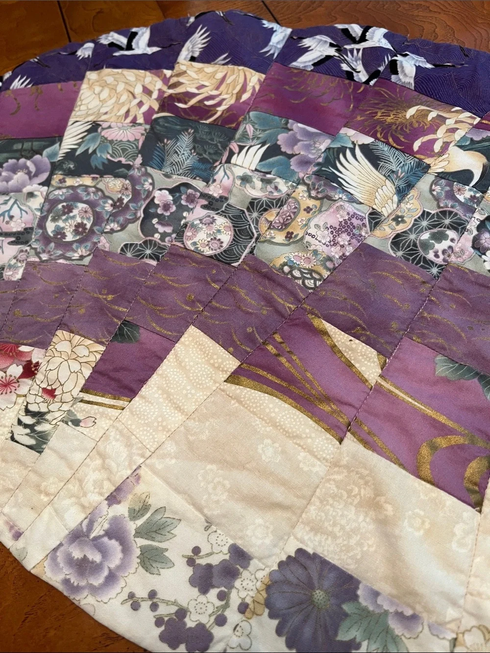 Handmade quilted table runner